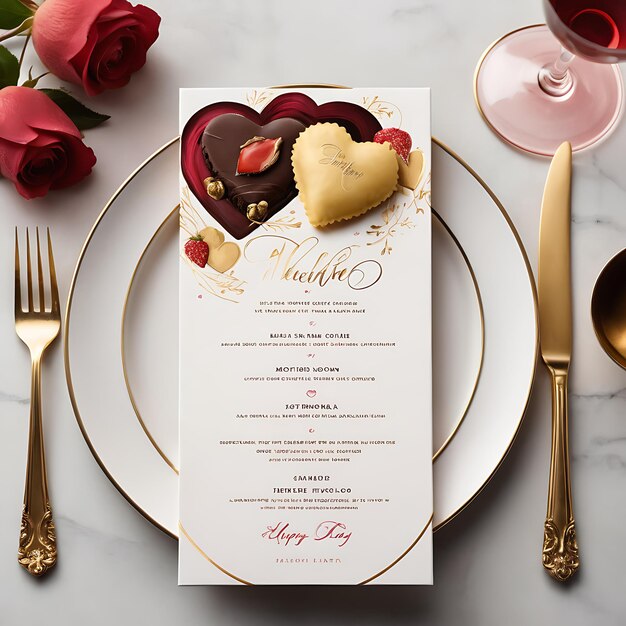 Floral Watercolor Menu