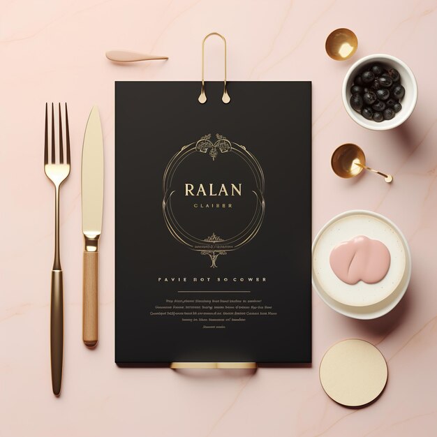 Minimalist Chic Menu